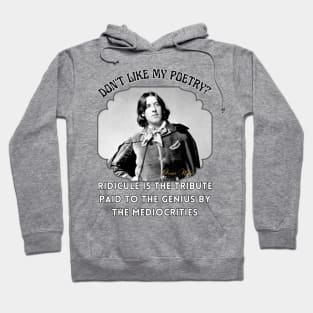 Oscar Wilde Poetry T-Shirt Genius Ware Victorian Literature Poster Hoodie